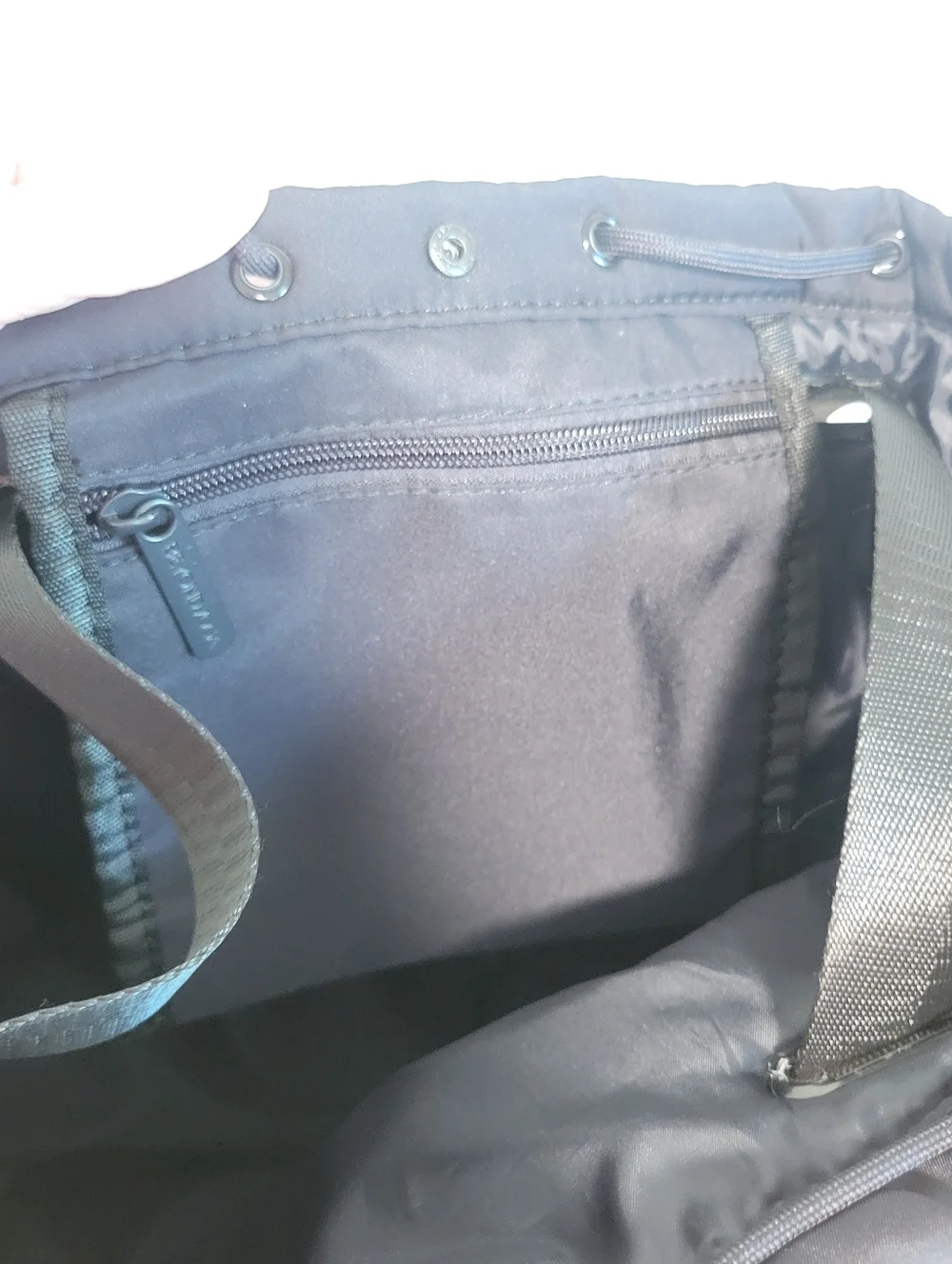 Beyond Yoga Black Drawstring Convertible Backpack
